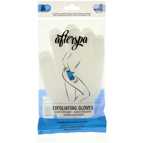 AfterSpa, Exfoliating Gloves , 1 Pair