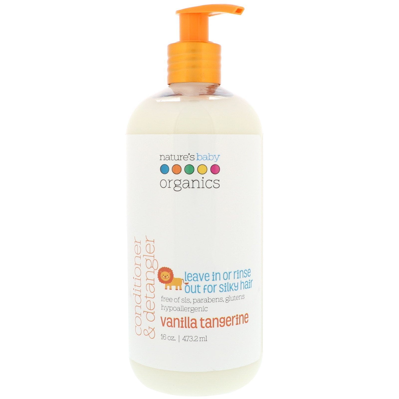 Nature's Baby Organics, Conditioner & Detangler, Vanilla Tangerine, 16 fl oz (473.2 ml)