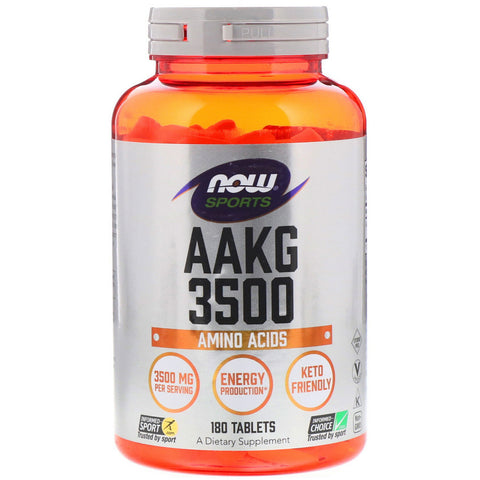 Now Foods, Sports, AAKG 3500, Amino Acids , 180 Tablets