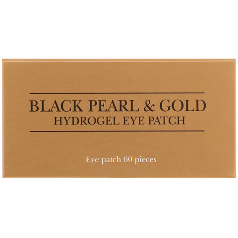 Petitfee, Black Pearl & Gold Hydrogel øjenplaster, 60 plastre