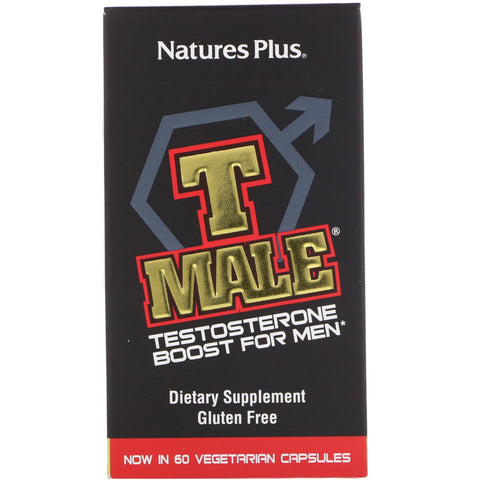 Nature's Plus, T Male, Testosterone Boost For Men, 60 Vegetarian Capsules