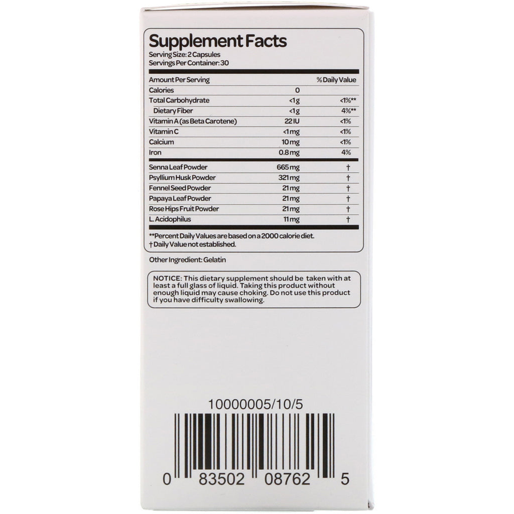 Health Plus, Super Colon Cleanse, 530 mg, 60 kapsler