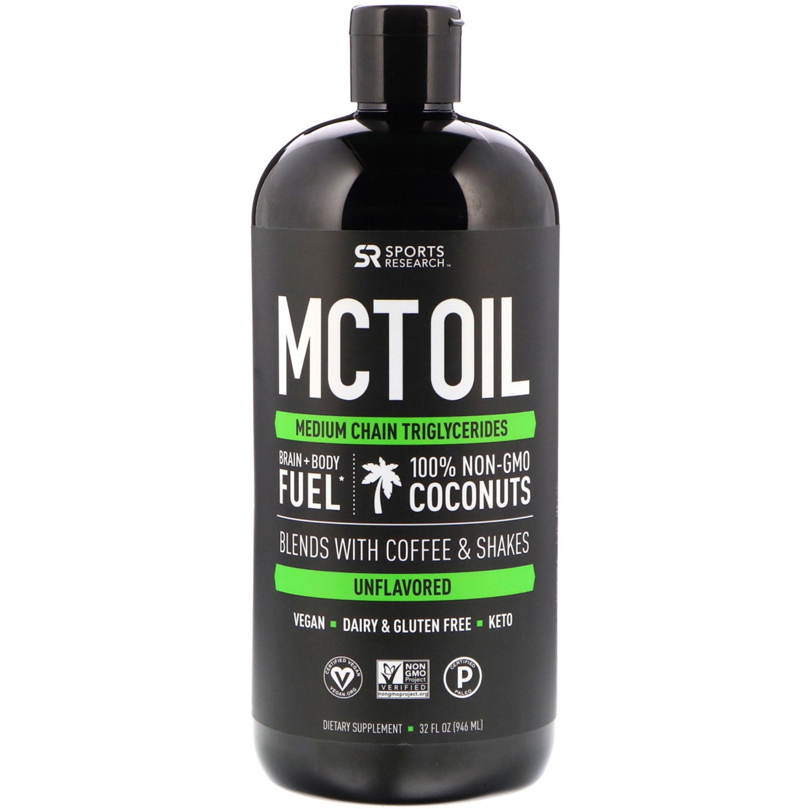 Sports Research, MCT Oil, Unflavored, 32 fl oz (946 ml)