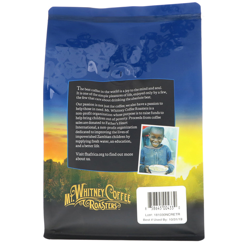 Mt. Whitney Coffee Roasters, Costa Rica Estate Tarrazu, tostado medio plus, café en grano entero, 12 oz (340 g)