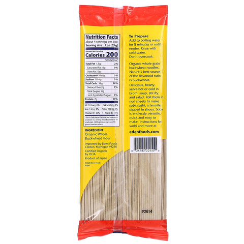 Eden Foods, Soba de trigo sarraceno, 8 oz (227 g)