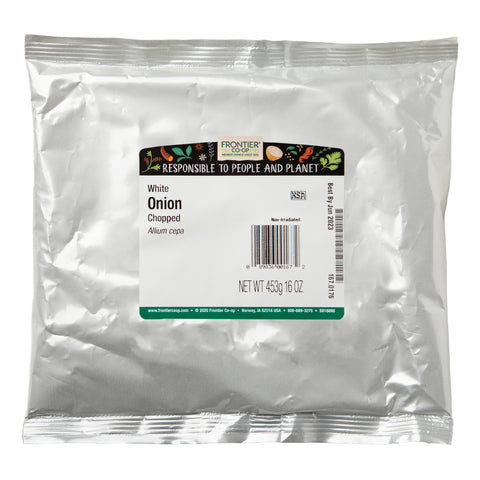 Frontier Natural Products, cebolla blanca picada, 16 oz (453 g)