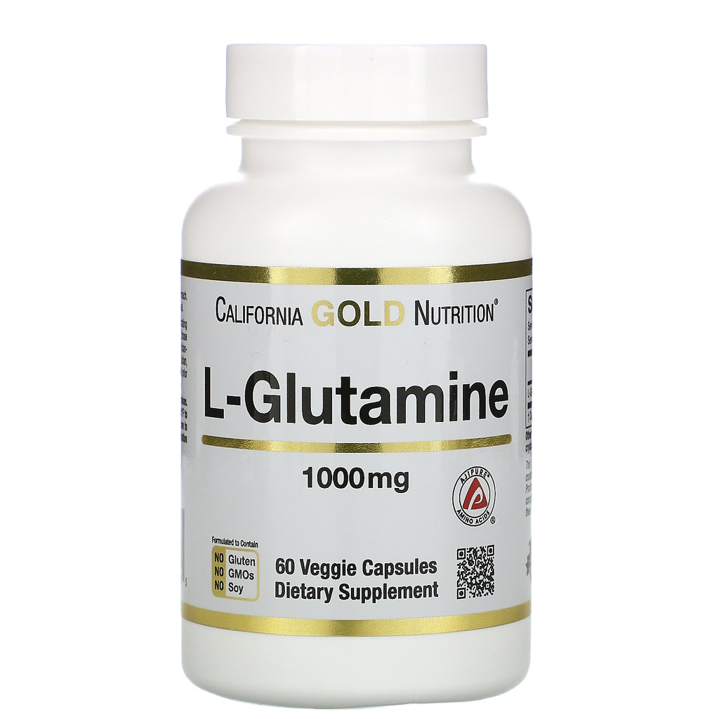 California Gold Nutrition, SPORT L-Glutamine, AjiPure, 1,000 mg, 60 Veggie Capsules