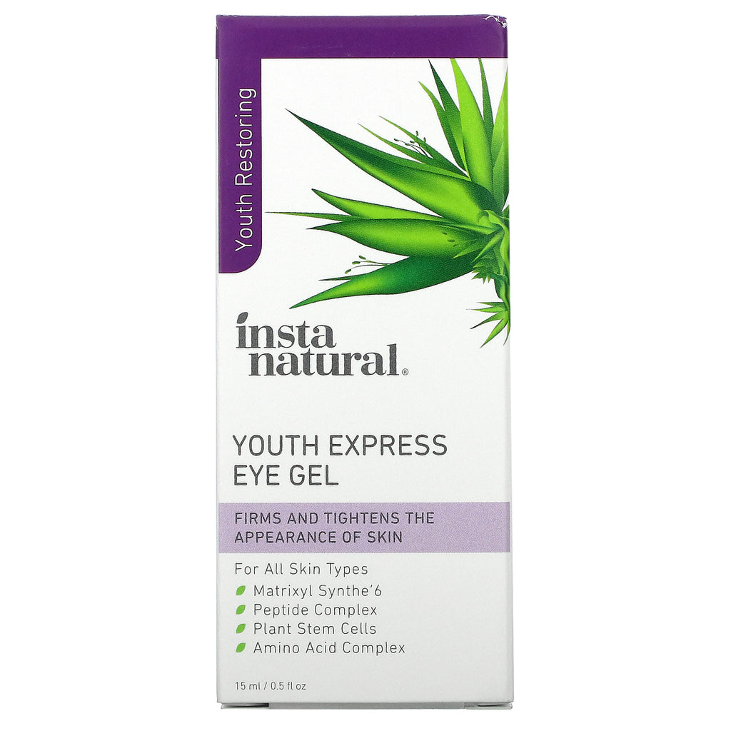 InstaNatural, Gel para ojos Youth Express, 0,5 fl oz (15 ml)