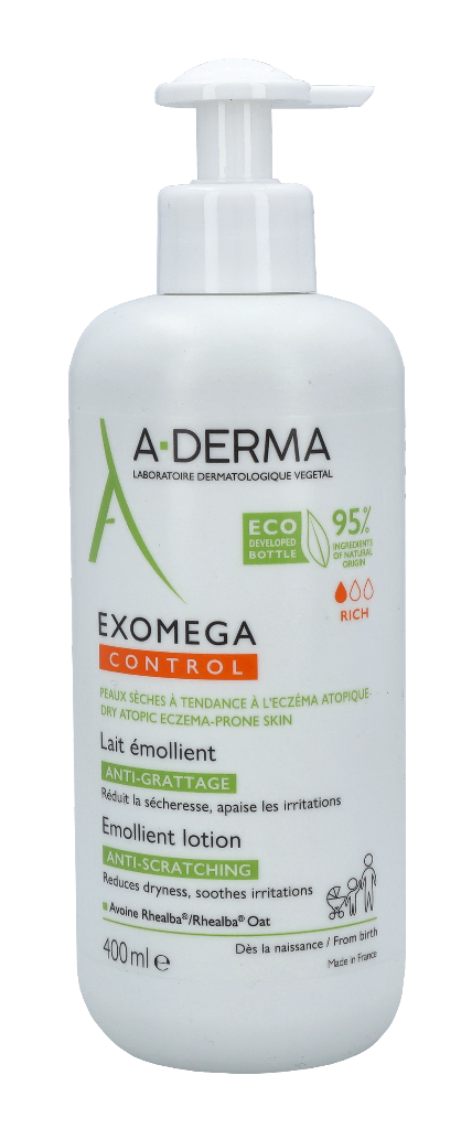 A-Derma Exomega Control Emollient Lotion 400 ml