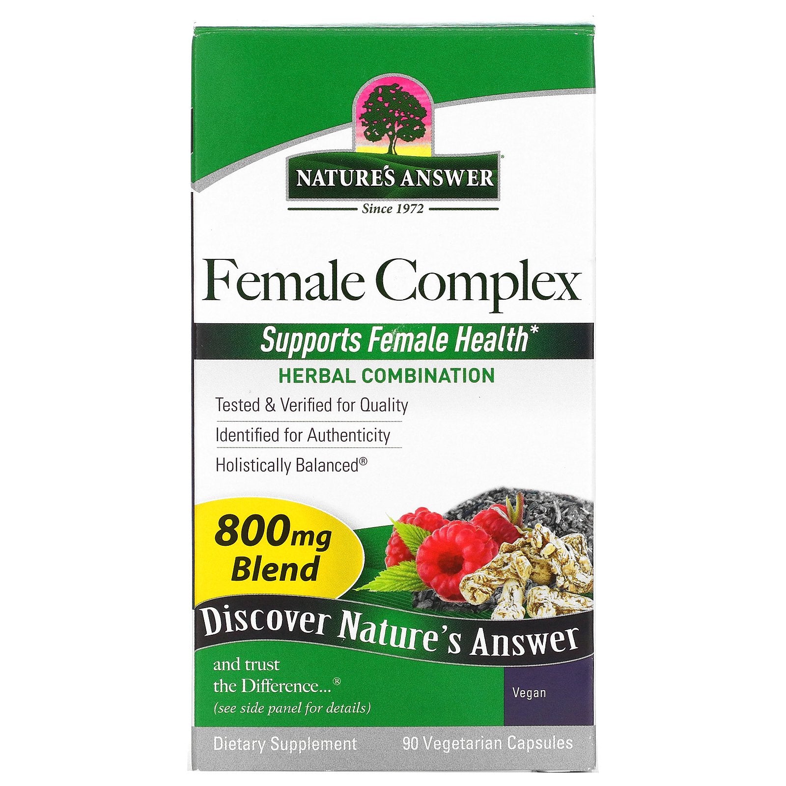 Nature's Answer, Female Complex, Herbal Combination, 800 mg, 90 Vegetarian Capsules