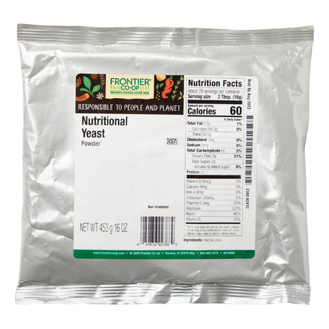 Frontier Natural Products, Levadura nutricional en polvo, 16 oz (453 g)