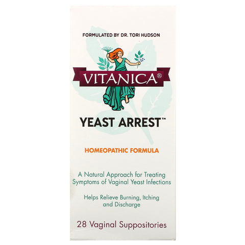 Vitanica, Yeast Arrest, 28 Vaginal Suppositories
