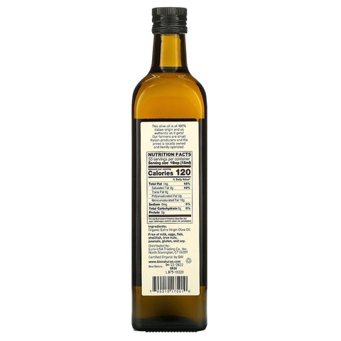 Bionaturae, ekstra jomfru olivenolie, 25,4 fl oz (750 ml)