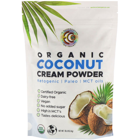 Earth Circle Organics, Organic Coconut Cream Powder, 1 lb (453.4 g)