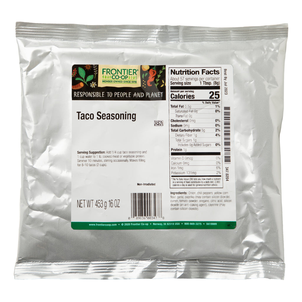 Frontier Natural Products, Taco Seasoning, 16 oz (453 g)