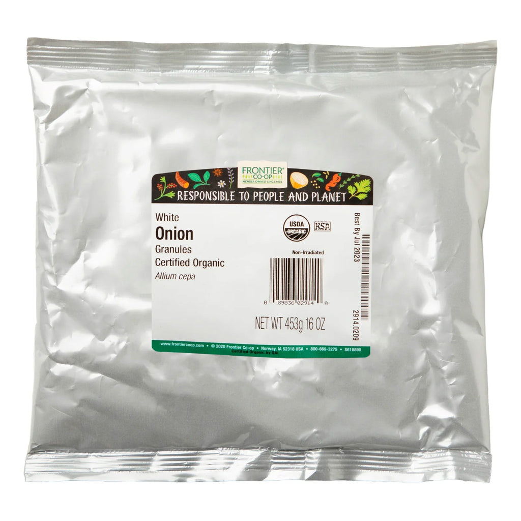 Frontier Natural Products, Gránulos de cebolla blanca, 16 oz (453 g)