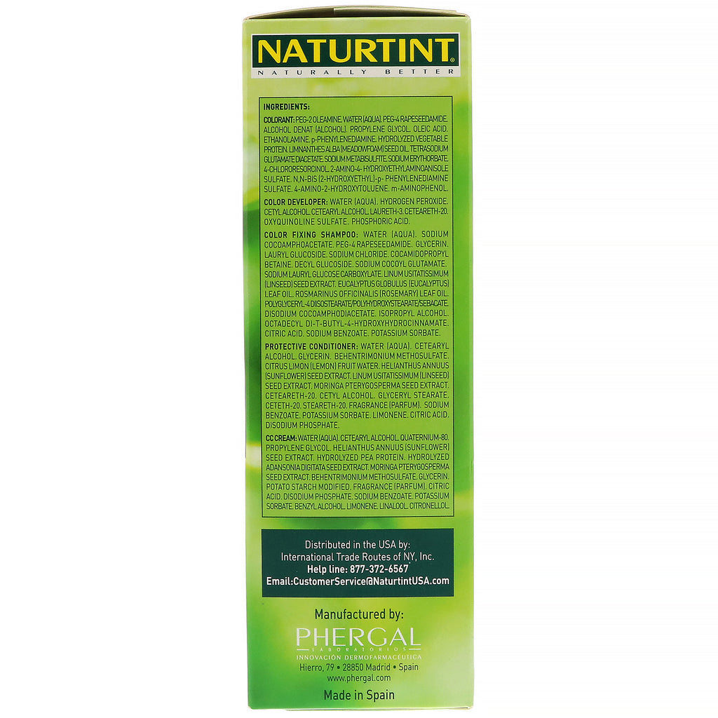 Naturtint, Tinte permanente para el cabello, 2N Marrón-Negro, 5,6 fl oz (165 ml)