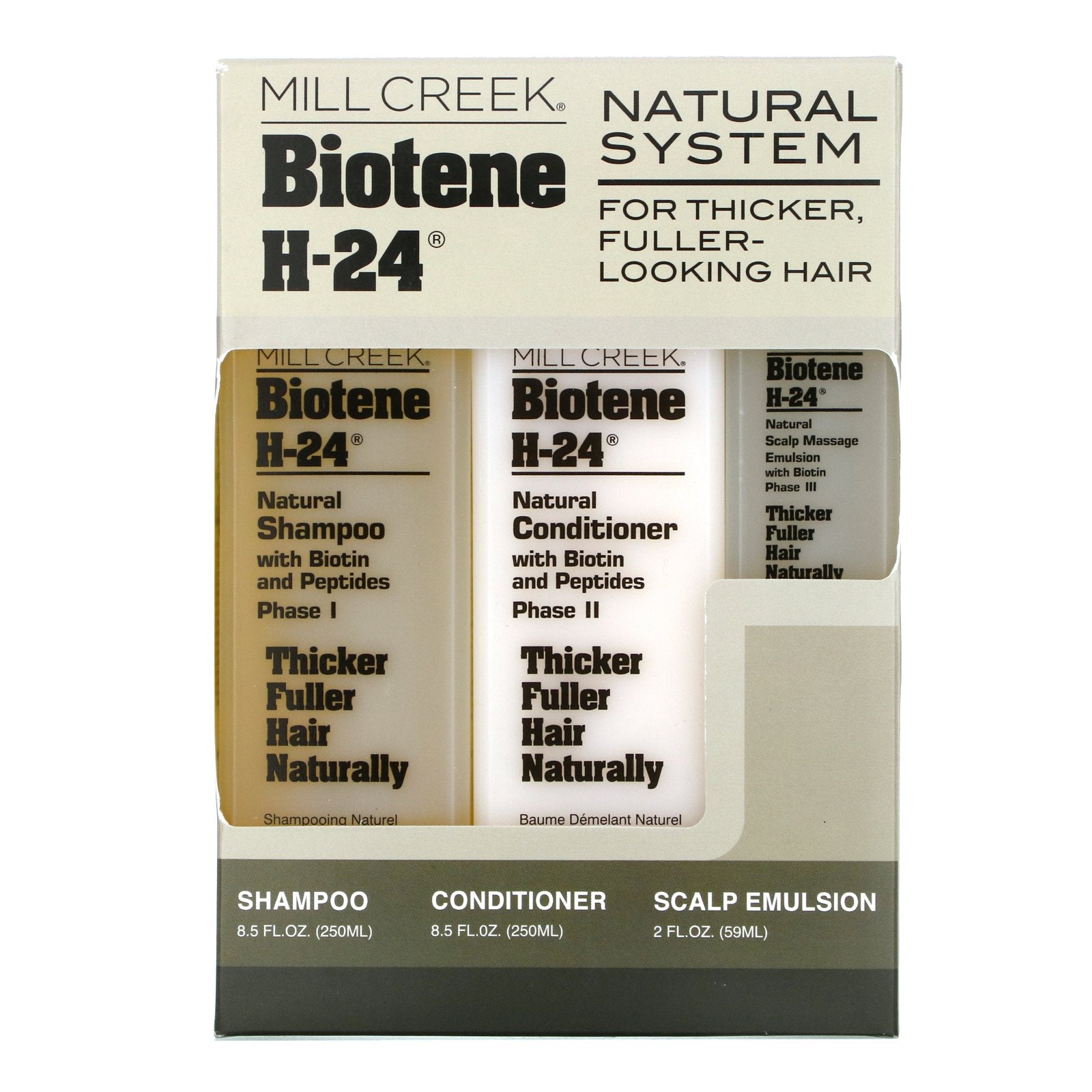 Mill Creek Botanicals, Natural System, 3 Piece Kit