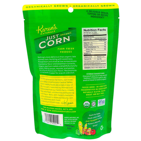 Karen's Naturals,  Just Corn, 3 oz (84 g)