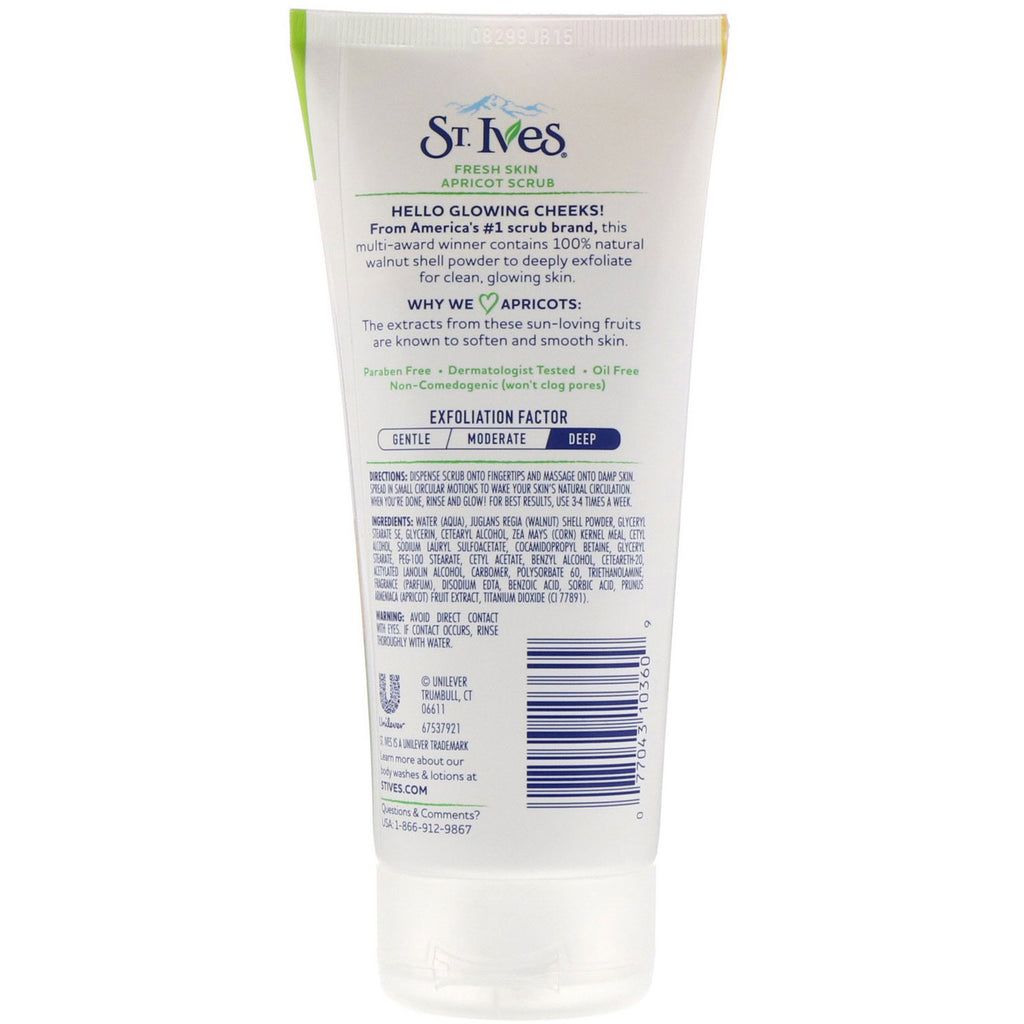 St. Ives, frisk hud abrikos scrub, 6 oz (170 g)