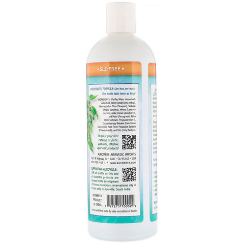 Auromere, ayurvedisk shampoo med Neem, Neem Plus 5, 16 fl oz (473 ml)