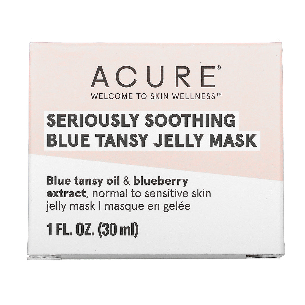Acure, Seriously Soothing, Mascarilla de belleza Blue Tansy Jelly, 1 fl oz (30 ml)