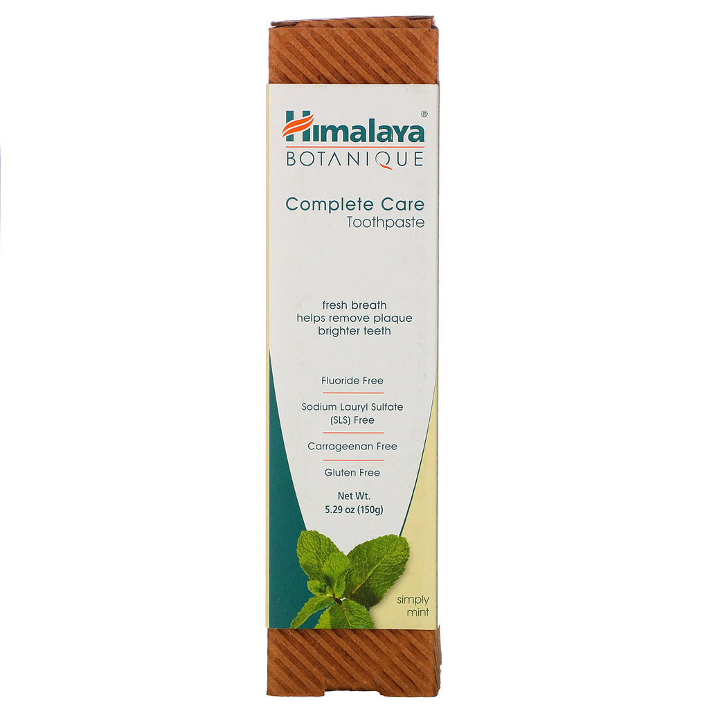 Himalaya, Botanique, pasta de dientes de cuidado completo, Simply Mint, 5,29 oz (150 g)