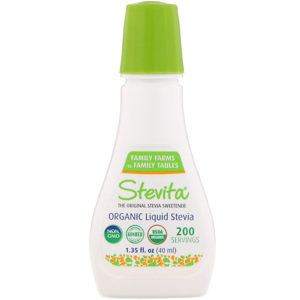 Stevita, Organic Liquid Stevia, 1.35 fl oz (40 ml)