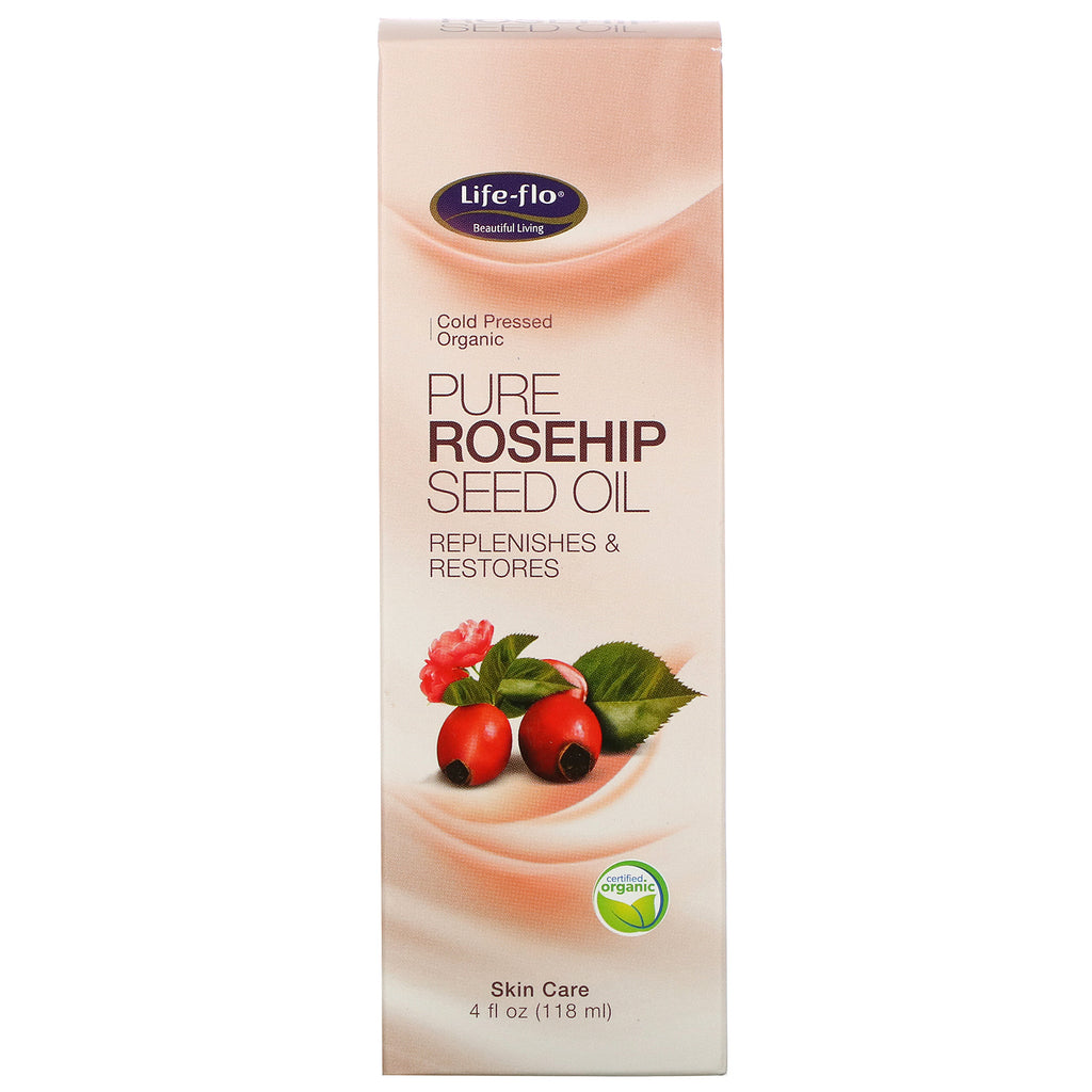 Life-flo, Aceite puro de semilla de rosa mosqueta, Cuidado de la piel, 4 fl oz (118 ml)