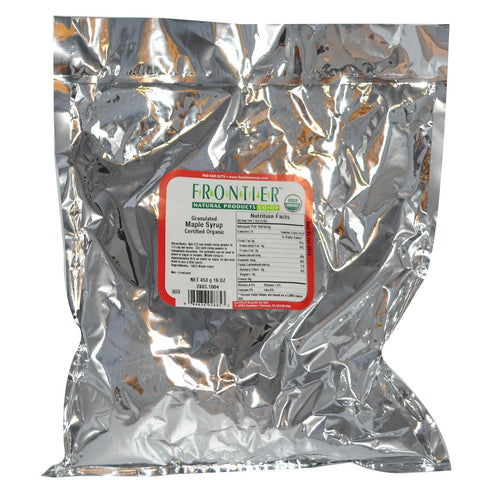Frontier Natural Products, jarabe de arce granulado, 16 oz (453 g)