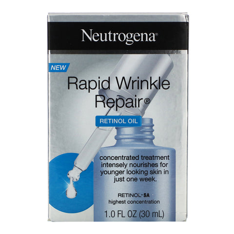 Neutrogena, Reparación rápida de arrugas, Aceite de retinol, 1 fl oz (30 ml)