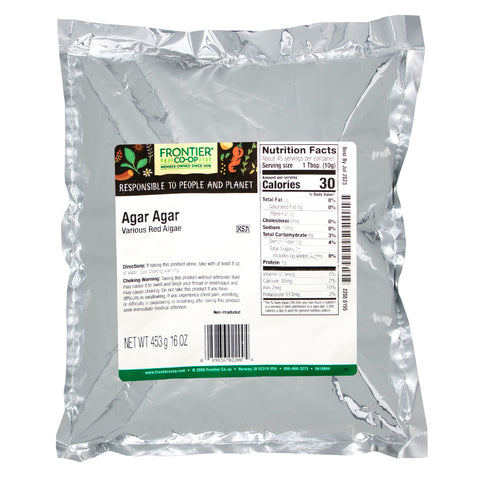 Frontier Natural Products, Agar Agar Pulver, 16 oz (453 g)