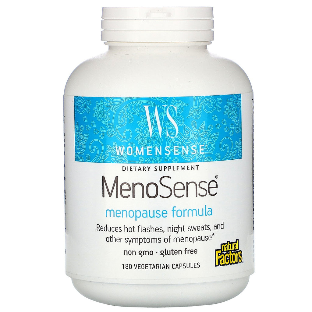 Natural Factors, WomenSense, MenoSense, Menopause Formula, 180 Vegetarian Capsules