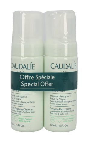 Caudalie Vinoclean Instant Foaming Cleanser Duo 300 ml