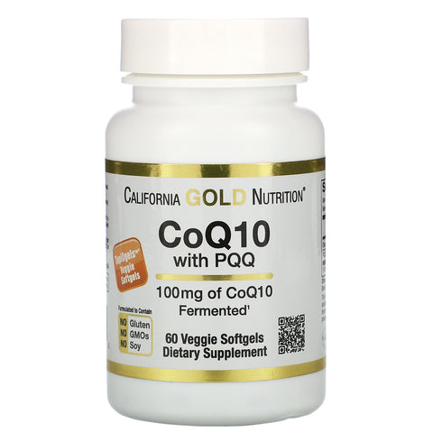 California Gold Nutrition, CoQ10 100 mg with PQQ 10 mg, 60 Veggie Softgels