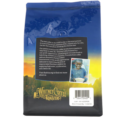 Mt. Whitney Coffee Roasters, Perú, café en grano entero de tostado medio, 12 oz (340 g)