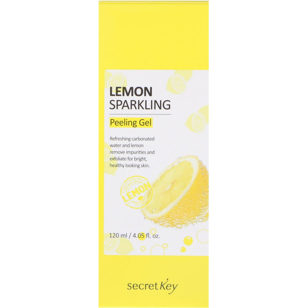 Secret Key, Lemon Sparkling Peeling Gel, 4,05 fl oz (120 ml)