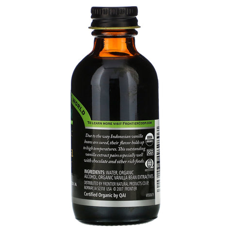 Frontier Natural Products, vaniljeekstrakt, 2 fl oz (59 ml)