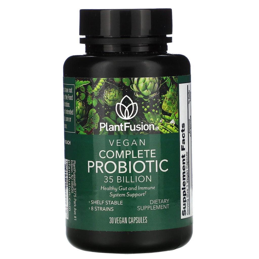 PlantFusion, Vegan Complete Probiotic, 35 Billion CFU, 30 Vegan Capsules