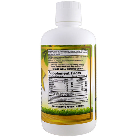 Dynamic Health Laboratories, certificeret Goji Gold, 100 % juice, 32 fl oz (946 ml)