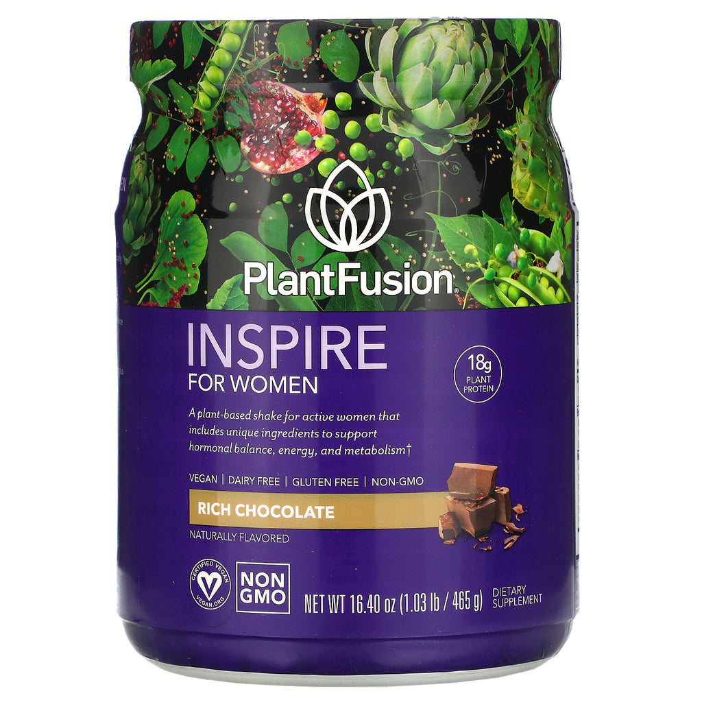 PlantFusion, Inspire for Women, Rich Chocolate, 16.40 oz (465 g)