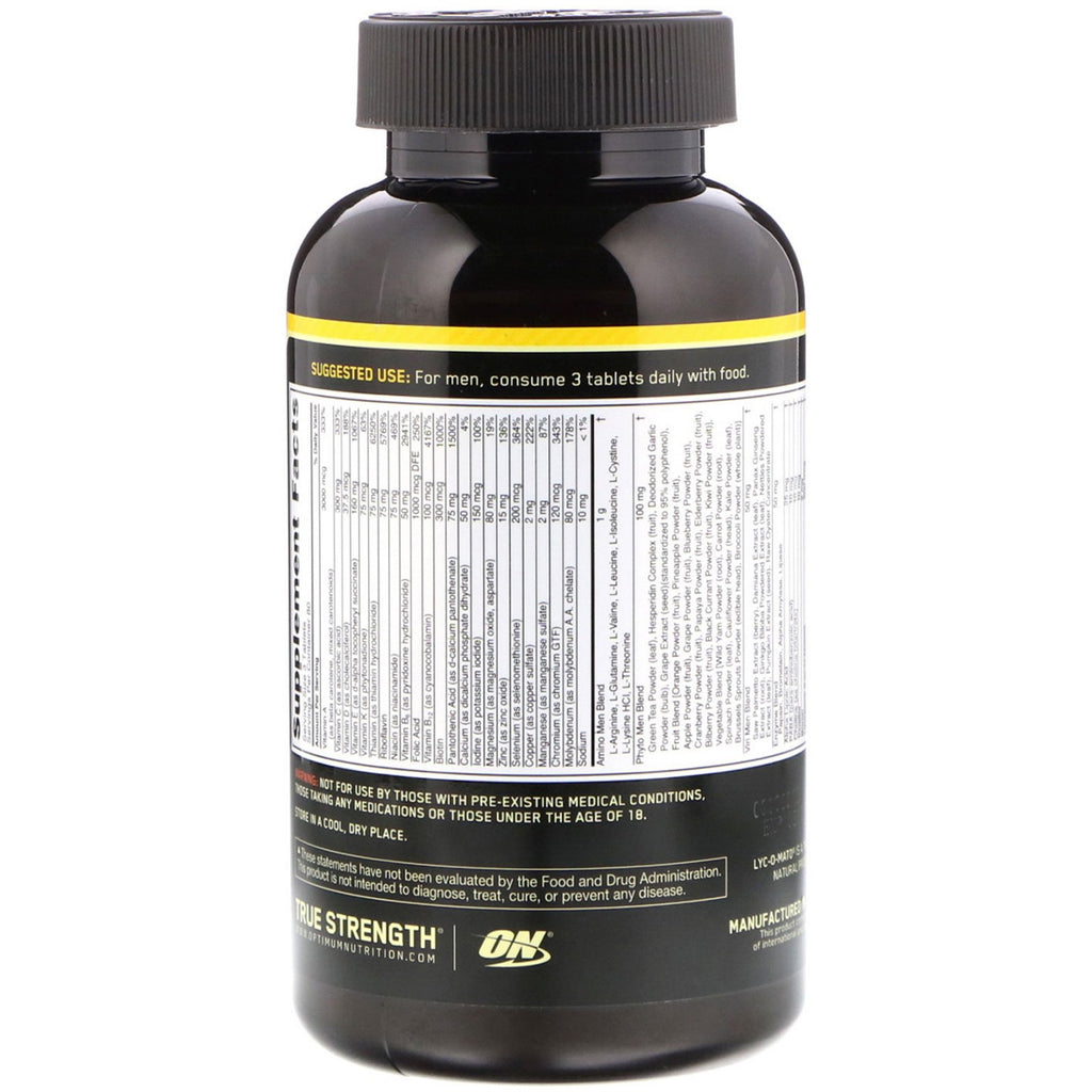 Optimum Nutrition, Opti-Men, 240 tabletas