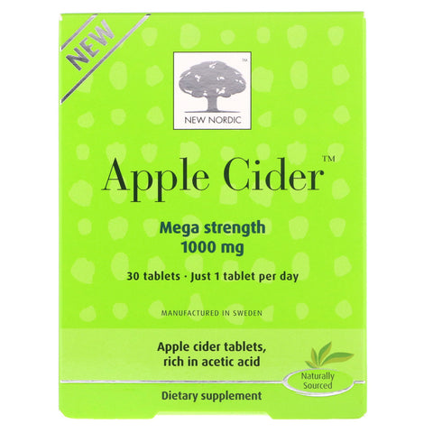 New Nordic, Apple Cider, 1,000 mg, 30 Tablets