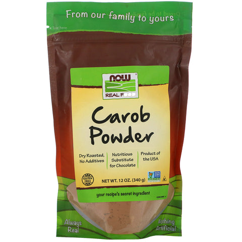 Now Foods, Real Food, Carob Powder, 12 oz (340g)