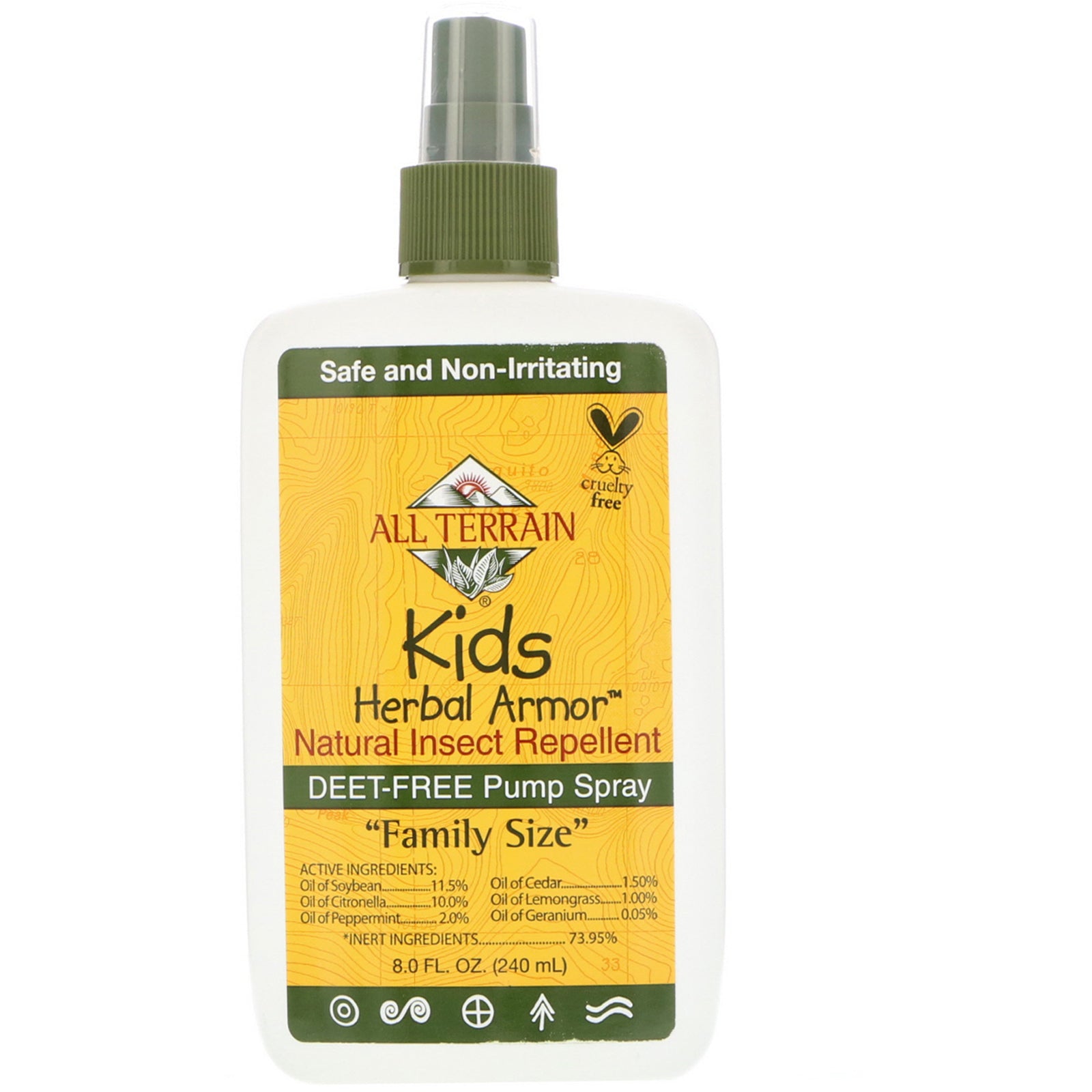 All Terrain, Kids Herbal Armor, Natural Insect Repellent, 8 fl oz (240 ml)