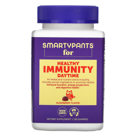 SmartyPants, Healthy Immunity, Daytime, Elderberry Flavor, 28 Gummies