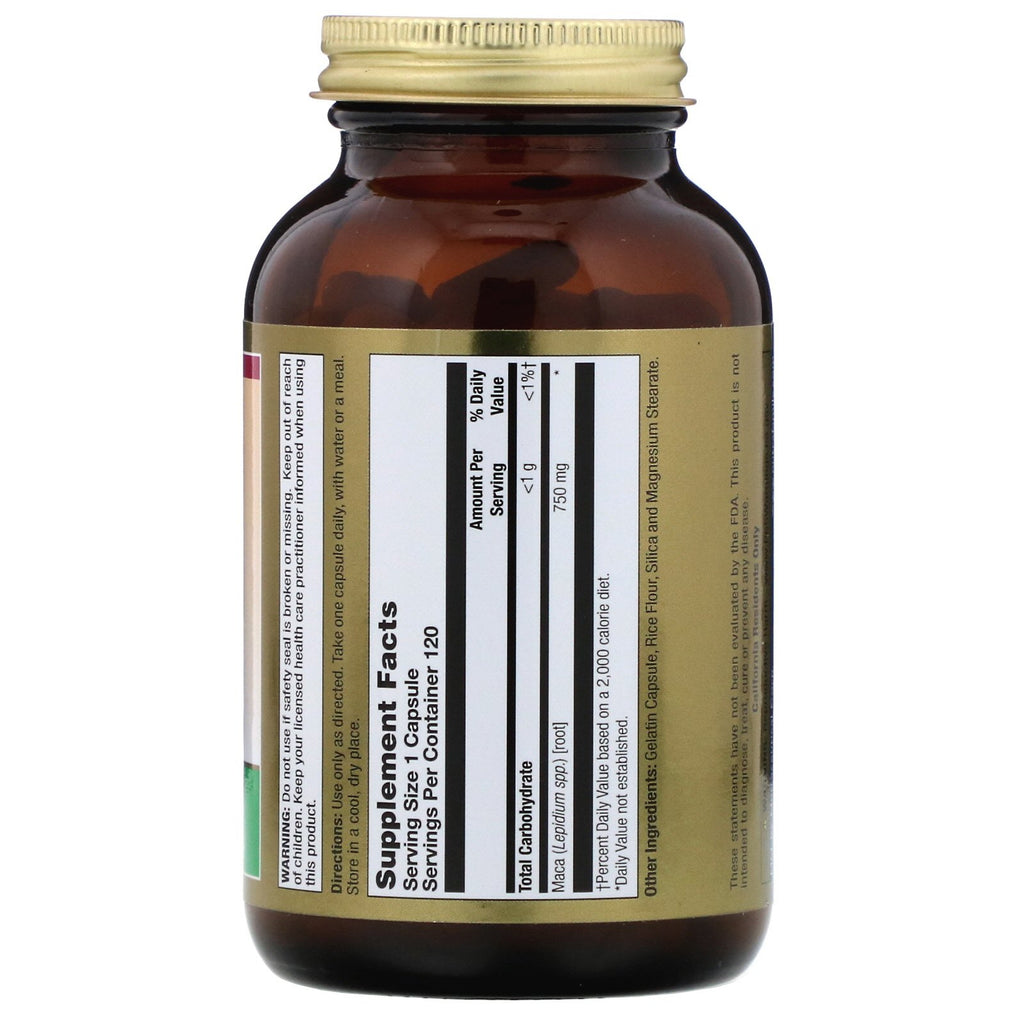 LifeTime Vitamins, Maca Peruana, 750 mg, 120 Cápsulas