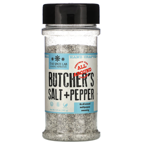 The Spice Lab, Butcher's Cut Salt & Pepper, 5.9 oz (167 g)