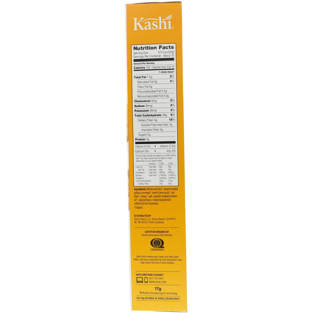 Kashi, cereal de avena corazón a corazón, tostado con miel, 340 g (12 oz)
