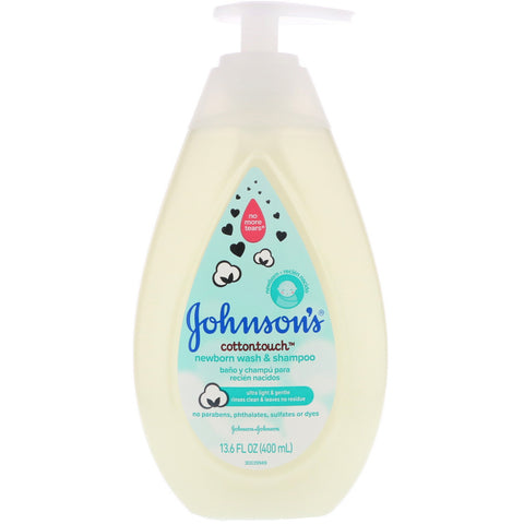 Johnson & Johnson, Cottontouch, Newborn Wash & Shampoo, 13.6 fl oz (400 ml)